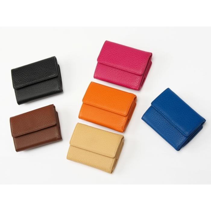 FRUH イタリアンレザー 3つ折り財布 GL032 (コンパクト ウォレット