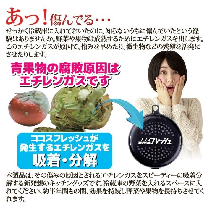冷蔵庫に入れるだけ 野菜 果物の鮮度が2倍以上長持ち ゴトウ ココスフレッシュ ジュニア エチレンガス吸着分解剤 後藤 配送方法 ゆうパケット3 K 952 ｒ Style 通販 Yahoo ショッピング