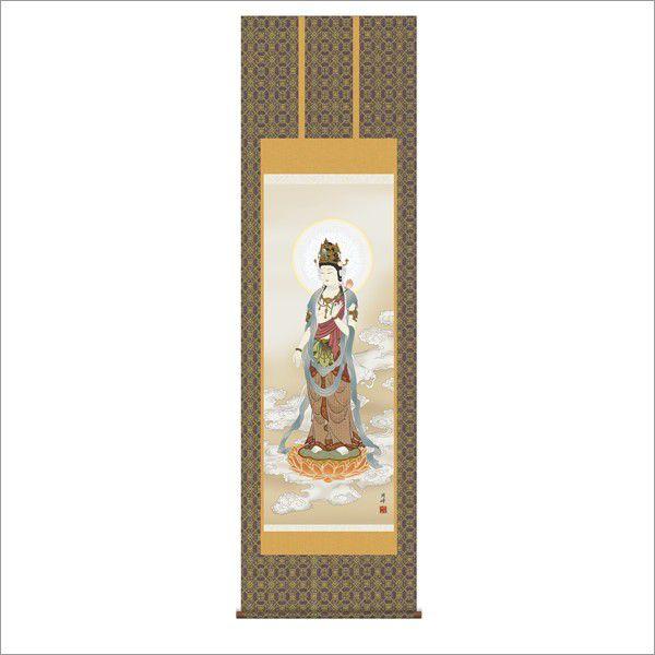 雲上観音 (金襴佛表装) 尺五