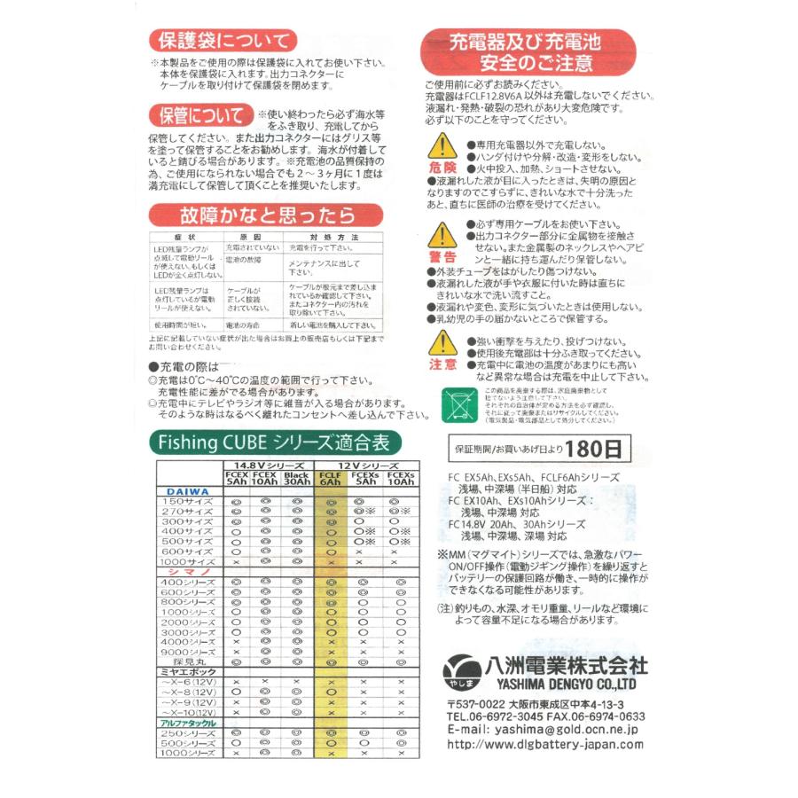 電動リール用 バッテリー 12.8V 12Ah LiFePO4 リン酸鉄リチウムイオン