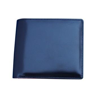財布 折財布 本革 馬革 002HG コードバン 日本製 ネイビー 午年 コードバンレザー 二つ折り財布 日本製 本革 財布[名入れ無料] [FLYING