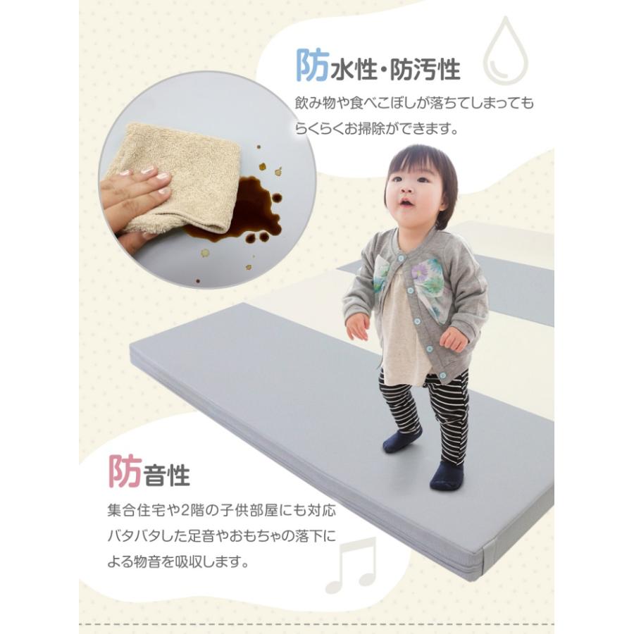 ハイグレードXPE高密度ポリエチレン採用 折り畳み プレイマット