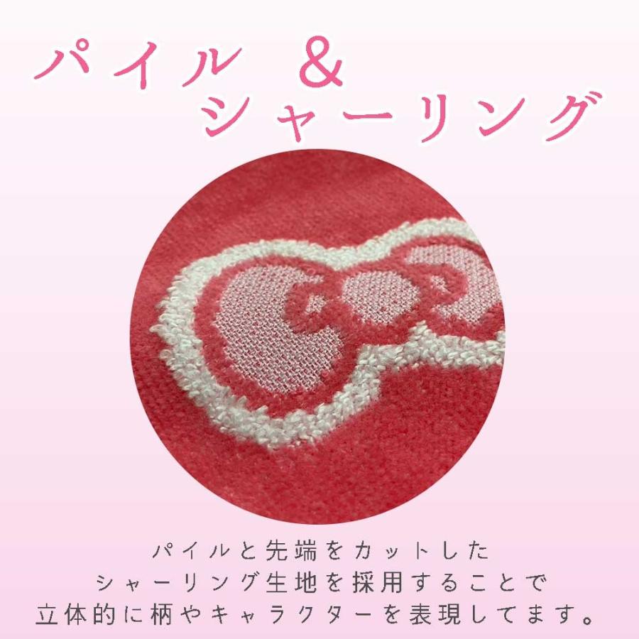 子供用 タオル サンリオ アップリケ 刺繍 フェイスタオル (34x80cm