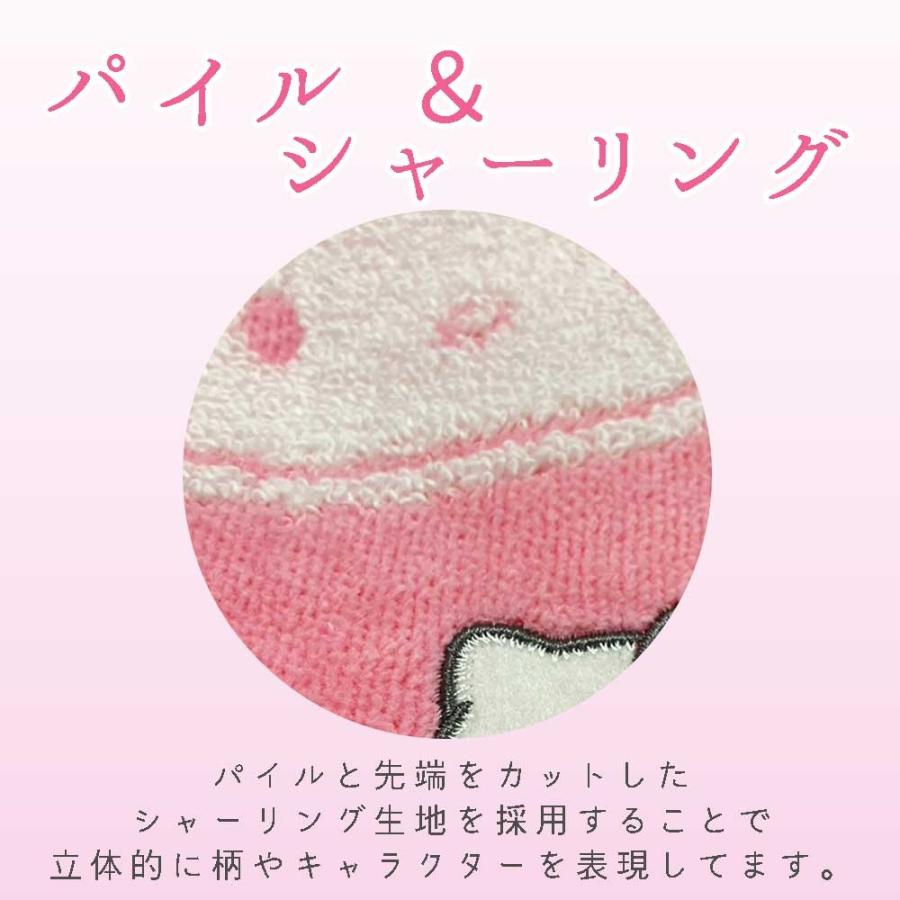 子供用 タオル サンリオ アップリケ 刺繍 ウォッシュタオル (34x35cm