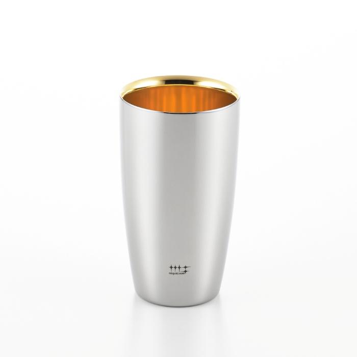 磨き屋シンジケート 2重 ビアタンブラー 370ml (内面金メッキ仕上げ