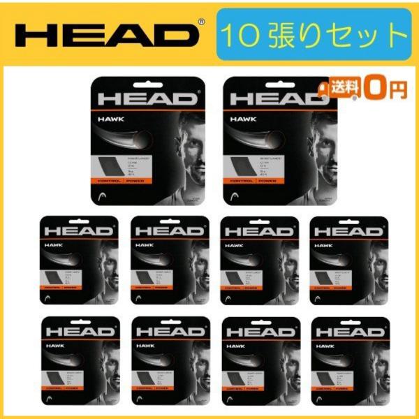 HEAD ヘッド HAWK ホーク 281103 10張りセット 硬式テニス用ガット : R