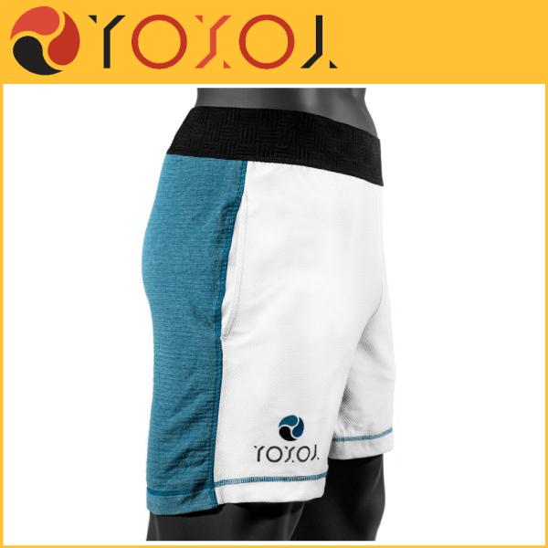 YOXOI(ヨクソイ) DUEXTRE ハイブリッドパンツ(インディゴ白) DXPP テニスウェア (RT) DXPPINDHIGO