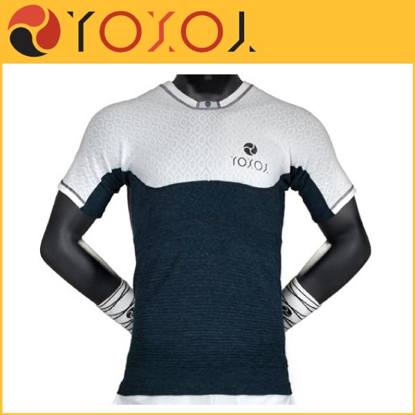 YOXOI(ヨクソイ) DUEXTRE パフォーマンスシャツ(紺白) DXPS テニスウェア (RT) DXPSKONR