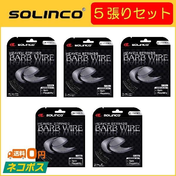 SOLINCO ソリンコ BARB WIRE バーブワイヤー KSC779 5張りセット 硬式テニス用ガット