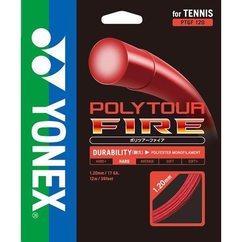 YONEX ヨネックス POLYTOUR FIRE ポリツアーファイア PTGF120 5張りセット 硬式テニス用ガット