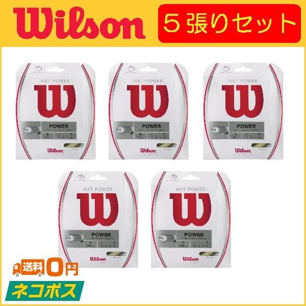 Wilson ウィルソン NXT POWER エヌエックスティーパワー WRZ941 5張りセット  硬式テニス用ガット｜r-tennis