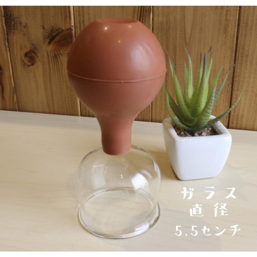 Bonte 本格プロ仕様 カッピング 吸い玉 ガラス製 (直径5.5センチ×2個 