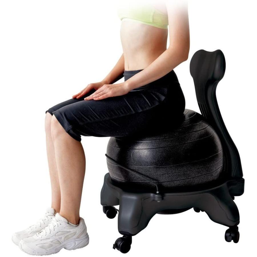 秦運動具工業 バランスボールチェア50cm ブラック DB120CB バランスボールチェア50cm ブラック DB120CB サイズ
