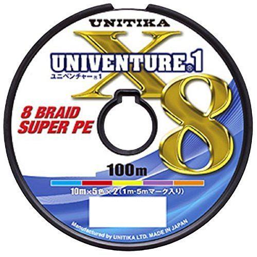 ユニチカ(UNITIKA) PEライン ユニベンチャー1 X8 100m12連結 1.2号 25lb(11kg) 5色分け 10152(10505円)