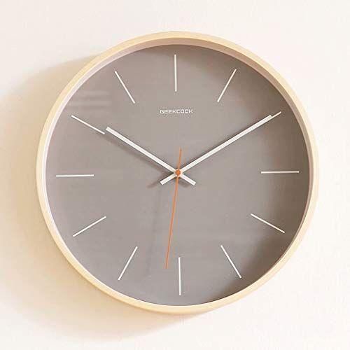 クロック シンプル 木製 壁掛け時計 モダン 円形 インテリア時計 連続秒針 静音 掛け時計 壁掛け時計 連続秒針 無音 時計 壁掛け 可愛い インテリア おしゃれ デザイン アールズストア 子供部屋 プ セール アウトレット激安の