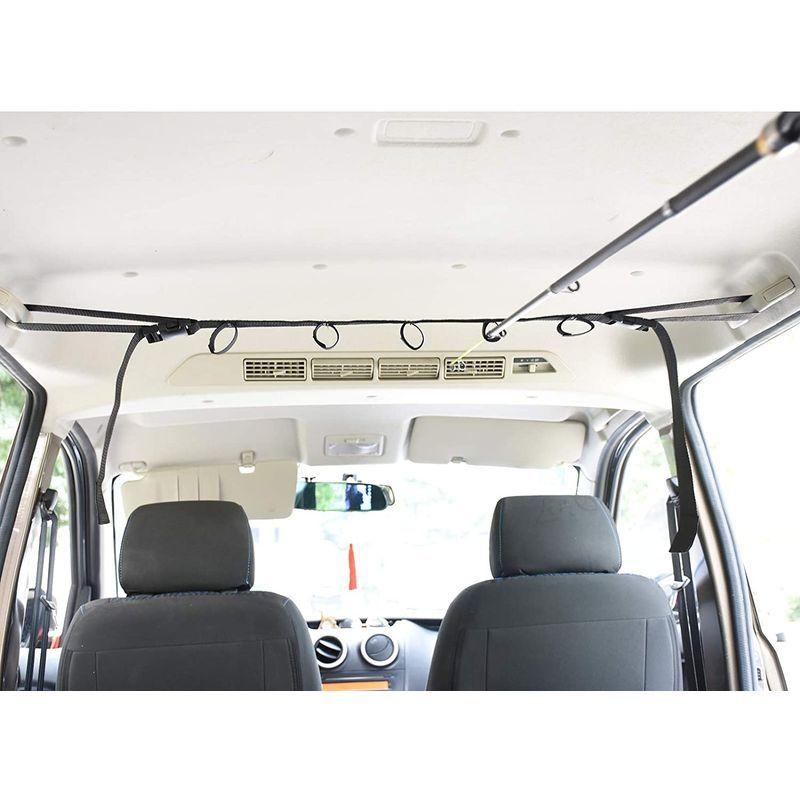 車載用ロッドキャリー ロッドキーパーベルト マジック式車内固定マルチベルト 釣り竿用結びバンド 保護ベルト 2本セット ロッドホルダーに ルアーロッド等リールを付けたままの釣竿の車載 収納に 最大5本まで対応 本店は