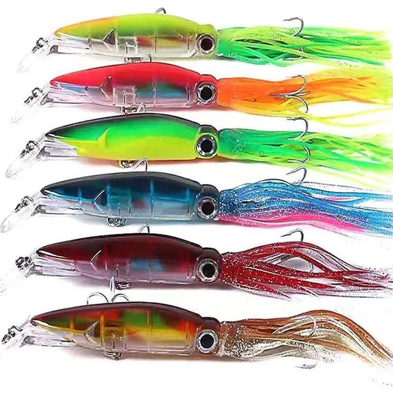 カジキ イカ 型 ルアー マグロ 6カラー 釣り ルアー セット 14cm 40g