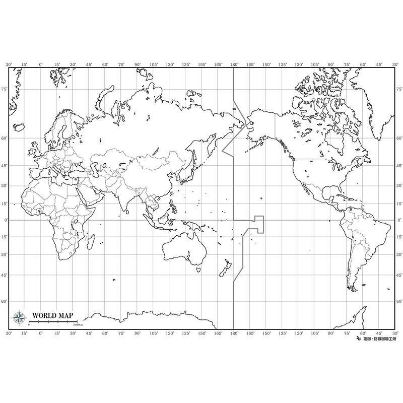 白地図 世界地図3点セット B2サイズ アールズストア 通販 Yahoo ショッピング