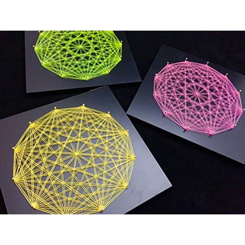 ストリングアートの制作キット 手芸キット 工作キット 工作 簡単 初心者 大人 子供 小学生 糸かけアート ５５ 以上節約