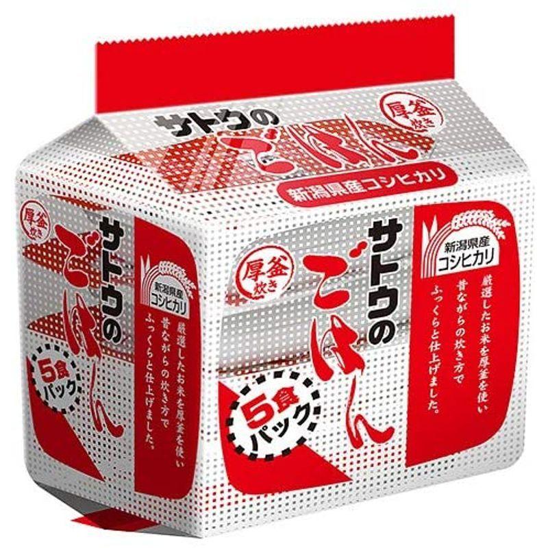 サトウ食品 サトウのごはん 新潟県産コシヒカリ 5食パック (200g×5食)×8個入×(2ケース) サトウのごはん 新潟県産コシヒカリ 5食パック 200g×5食 ×8個入× 2ケース 　