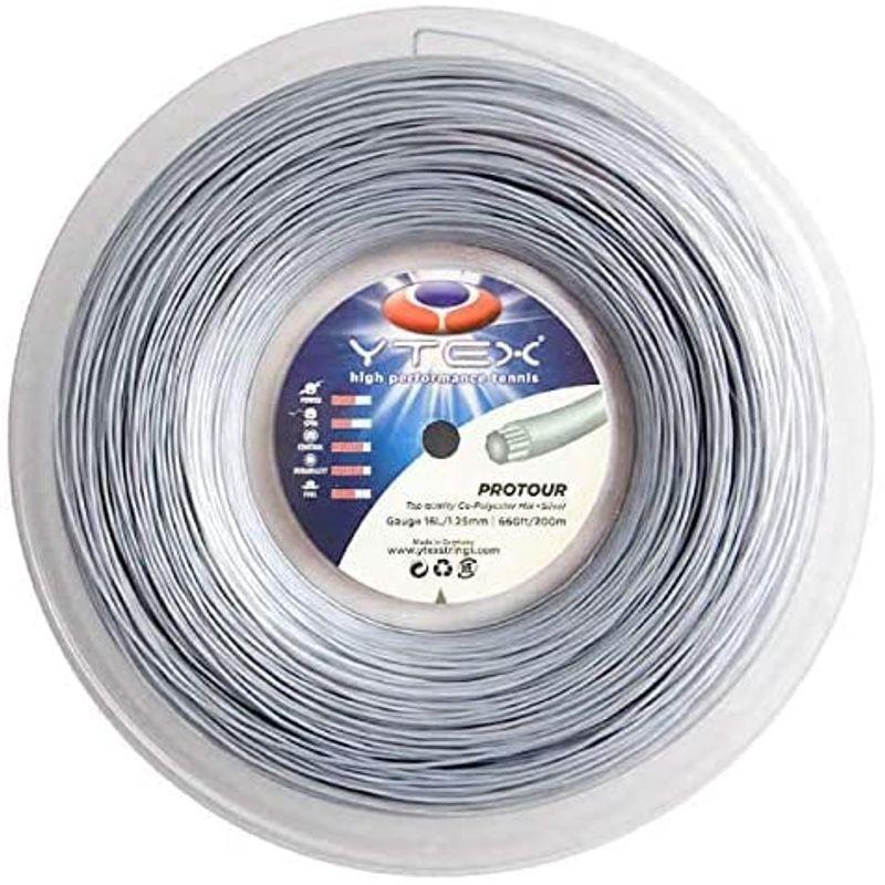 【公式】 ワイテックス プロツアー 200Mロール 硬式テニス ポリエステル ガット ゲージ:1.28mm ブラック 【Y1761662525】(10277円)