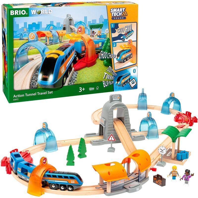 BRIO ( ブリオ ) スマートテックサウンド DXセット 全37ピース 3歳~ ( 電動車両 電車 おもちゃ 木製 レール ) 3397 ブリオ スマートテックサウンド DXセット 全37ピース 3歳 電動車両 電車 おもちゃ 木製 レール