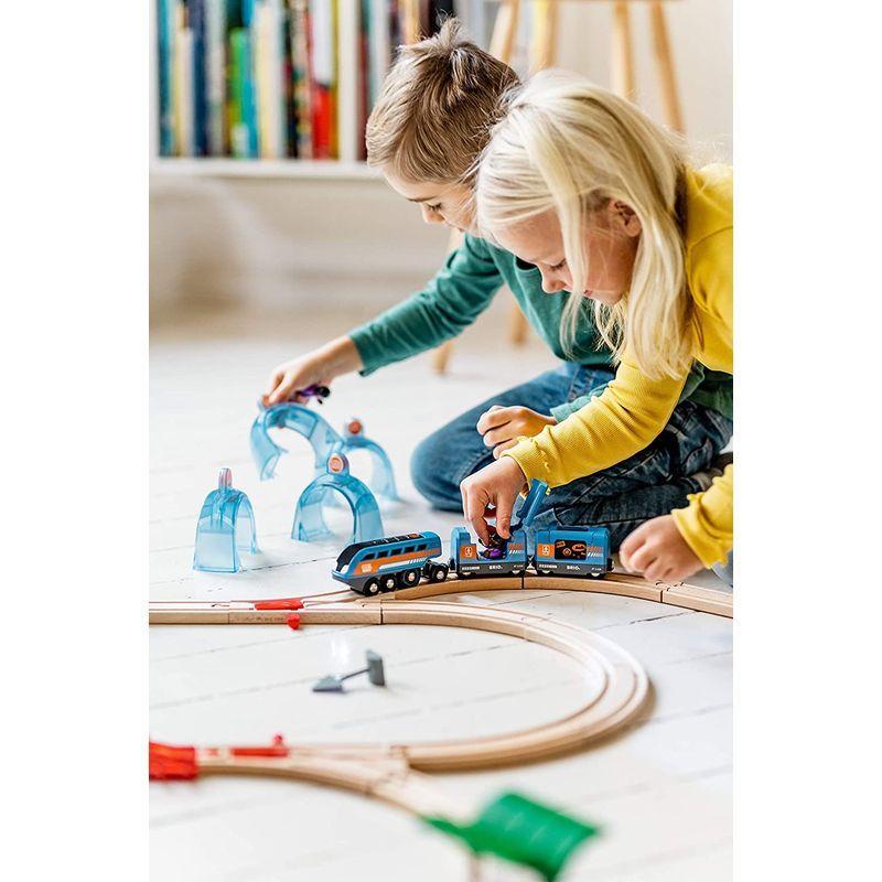 BRIO ( ブリオ ) スマートテックサウンド DXセット 全37ピース 3歳~ ( 電動車両 電車 おもちゃ 木製 レール ) 3397 ブリオ スマートテックサウンド DXセット 全37ピース 3歳 電動車両 電車 おもちゃ 木製 レール