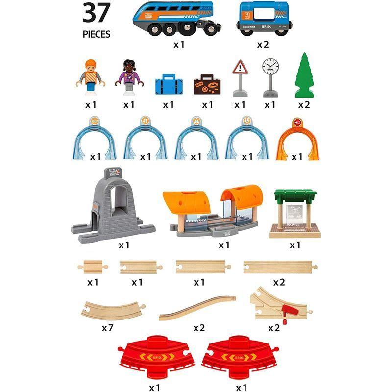 BRIO ( ブリオ ) スマートテックサウンド DXセット 全37ピース 3歳~ ( 電動車両 電車 おもちゃ 木製 レール ) 3397 ブリオ スマートテックサウンド DXセット 全37ピース 3歳 電動車両 電車 おもちゃ 木製 レール