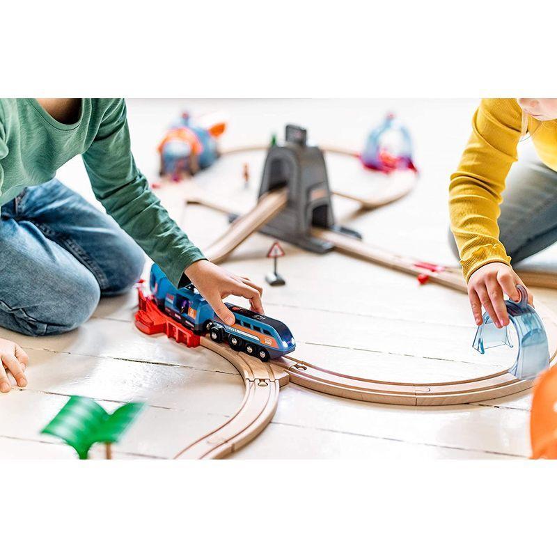 BRIO ( ブリオ ) スマートテックサウンド DXセット 全37ピース 3歳~ ( 電動車両 電車 おもちゃ 木製 レール ) 3397 ブリオ スマートテックサウンド DXセット 全37ピース 3歳 電動車両 電車 おもちゃ 木製 レール
