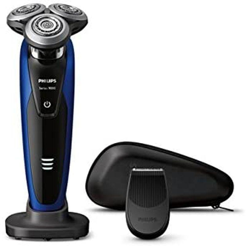 現品発送 フィリップス メンズシェーバー（ブラック/ブルー）PHILIPS 9000シリーズ ウェット＆ドライ S9186/12 【2558625555】(14927円)