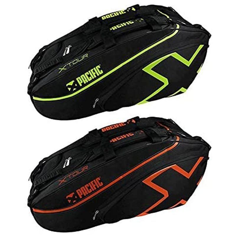 New限定品 パシフィック 並行輸入品 ブラック ライム ワンサイズ Pc 7143 2xl ラケットバッグ Xツアー 12本収納 ラケットバッグ