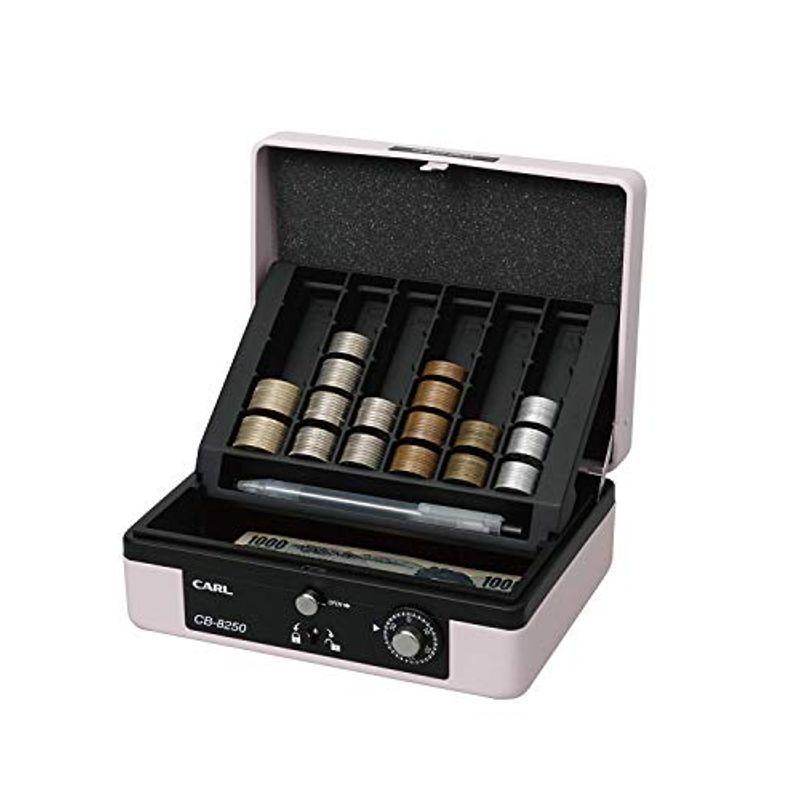 カール事務器 手提げ金庫 キャッシュボックス A6 ピンク CB-8250-P ×3 セット