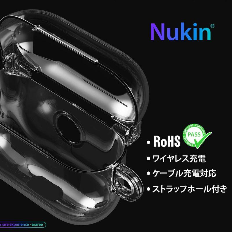 RakutenAraree AirPods ケースカバー ワイヤレス充電Qi対応 ポ 透明 ケース 保護 耐衝撃 ハードクリアケース エアーポッズ  イヤホン、ヘッドホン