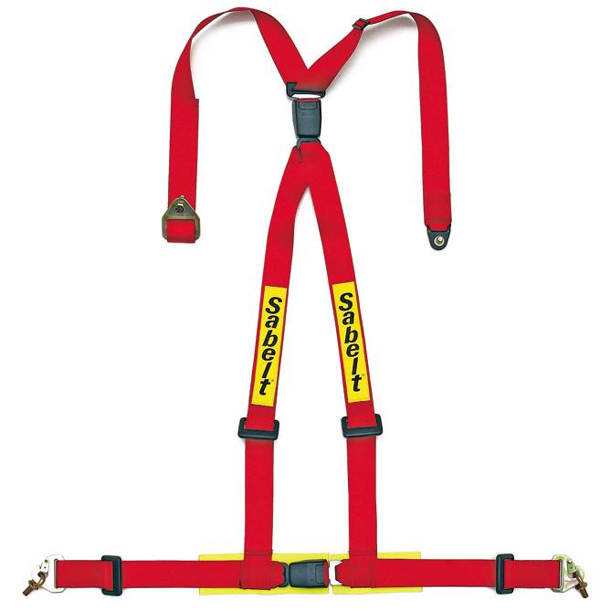 レア！【新品未使用品】サベルト　クラブマン75 4点式　左右セット sabelt（サベルト） レーシングハーネス CLUBMAN クラブマン75 レッド