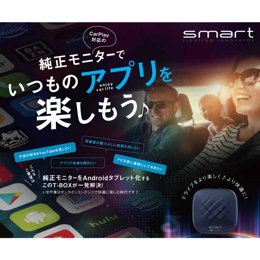 Smart スマート T-box SMIT-TB01 純正モニターをAndroidタブレット化 