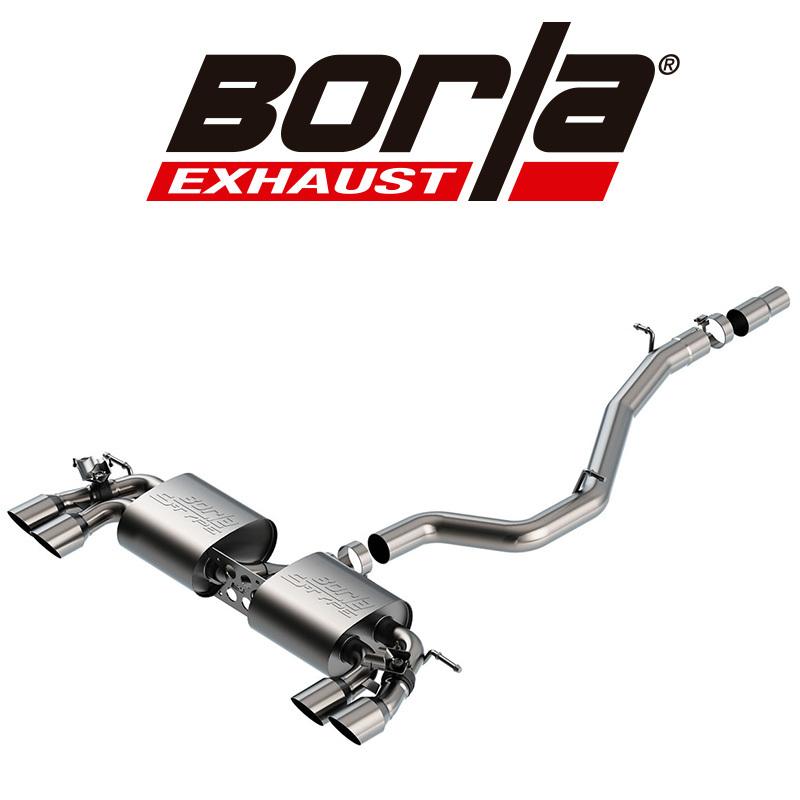 Borla フォルクスワーゲン ゴルフR 7.5 2017-2021年 CAT-BACK エキゾースト Sタイプ 正規品｜r70-autoparts