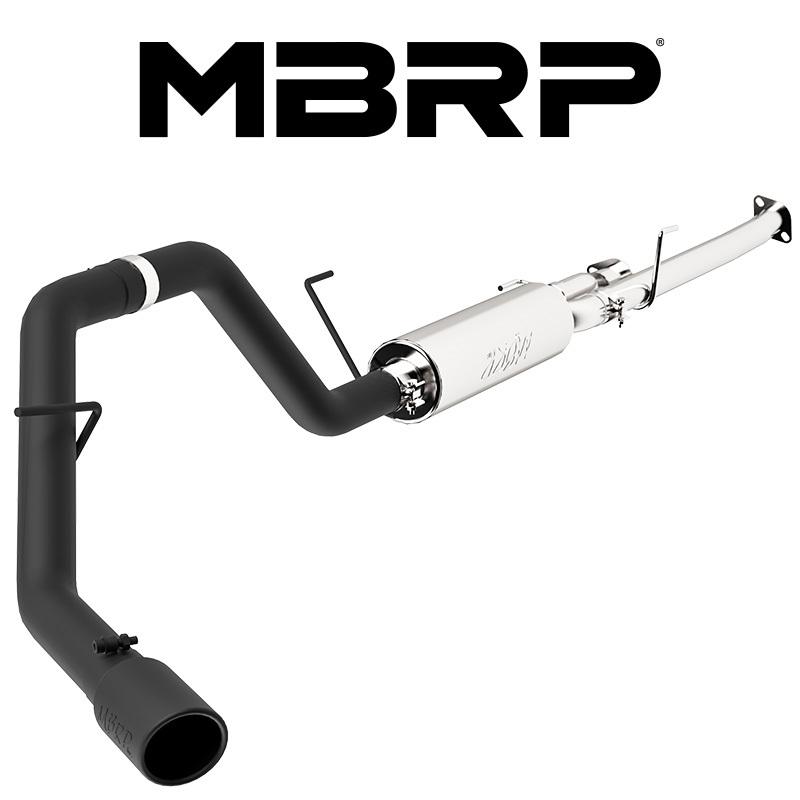 MBRP 2009-2021 トヨタ タンドラ 5.7L V8 CAT-BACK エキゾースト ストリート ブラックTip 正規品｜r70-autoparts
