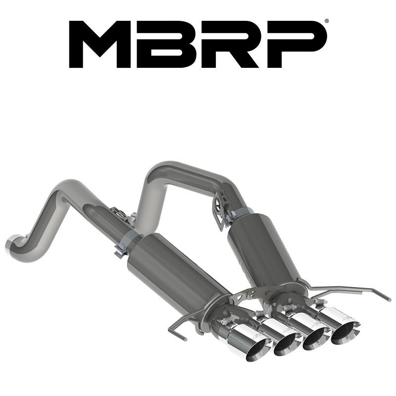 MBRP シボレー コルベット C7 2014-2019年 6.2L V8 AXLE-BACK レース エキゾースト 正規品