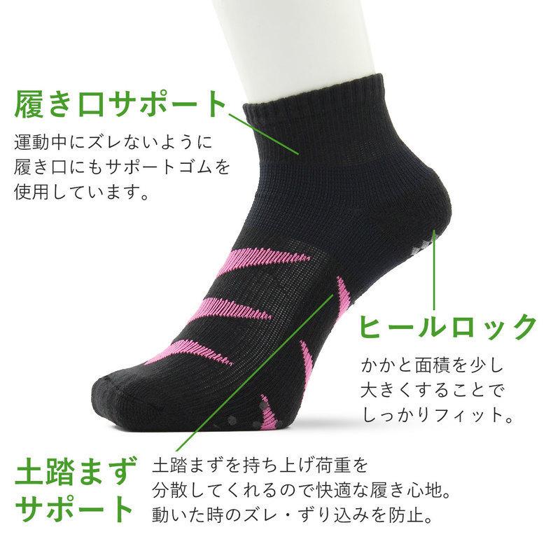 春の新作続々 3足 スポーツソックス 靴下 レディース スポーツ靴下 ウォーキング ソックス 運動 用 室内 サポート おすすめ 土踏まず アーチ 足裏 アーチサポート 滑り止め Columbiatools Com