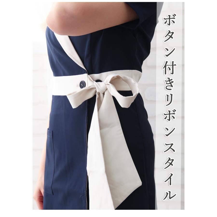 エステ ユニフォーム 制服 ワンピース サロン 整体 おしゃれ 人気 かわいい 可愛い ベージュ シンプル 大人 バイカラーリボンワンピース きれいめ かわいい N Wa As B11f ユニフォームとタオルの刺繍工場 通販 Yahoo ショッピング