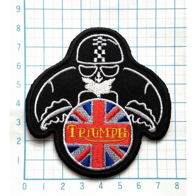 トライアンフ Triumph バイク乗り イギリス国旗 変形型 ワッペン のりもの ロゴ マーク ワッペン 刺繍 アイロンワッペン Ca Mark 139 ワッペンとtシャツ雑貨らばさん 通販 Yahoo ショッピング