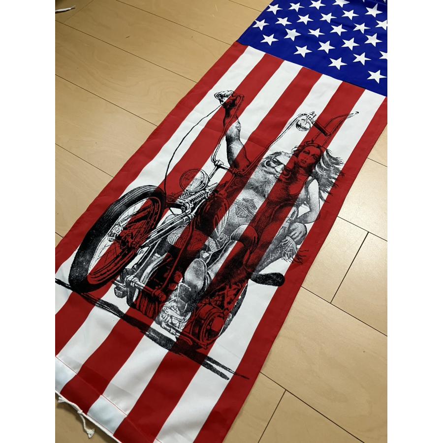 （発送はゆうパックのみ）アメリカ国旗柄 アメリカンバイク タペストリー｜rabasan｜02