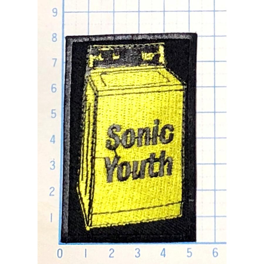ソニックユース マーク・ロゴ 四角型【ロック ワッペン 刺繍 アイロン