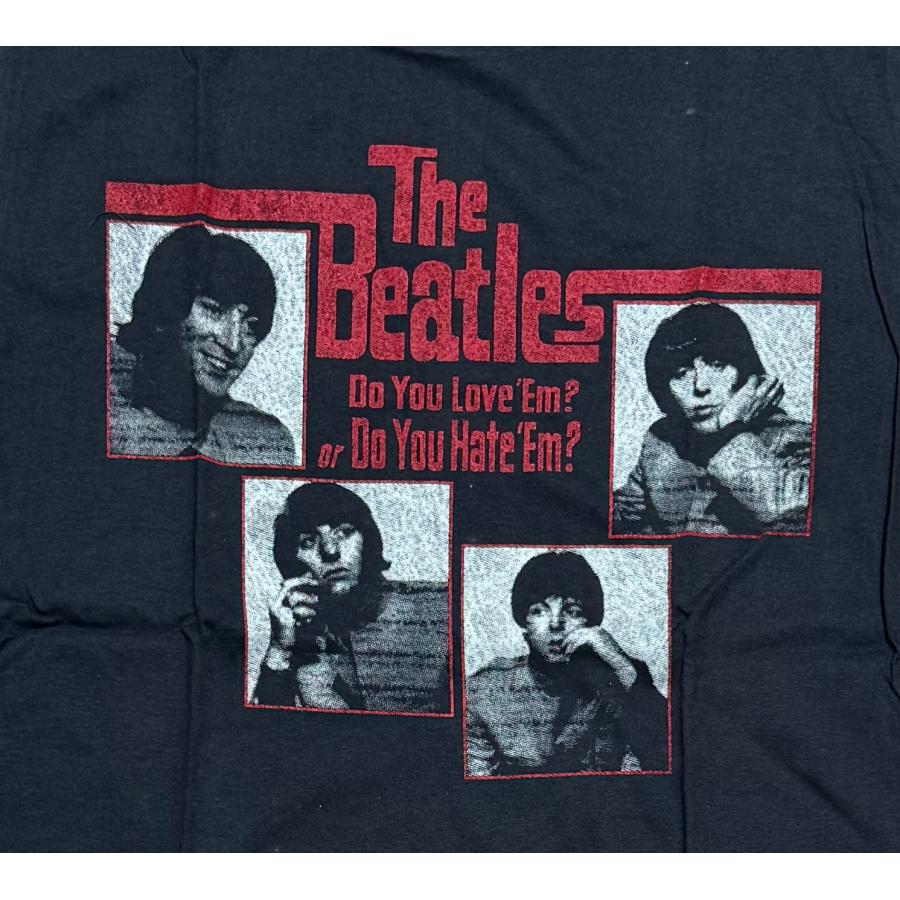 The Beetles ビートルズ Do You Love 'Em? Do You Hate 'Em? ロックTシャツ（Mサイズ ブラック）｜rabasan｜02