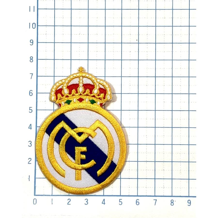 レアルマドリード エンブレム型 【スポーツ ワッペン 刺繍 アイロン