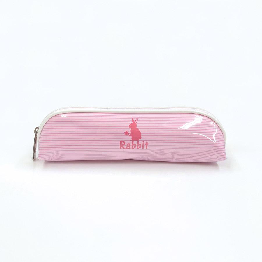 ペンケース ペンポーチ かわいい 小さめ ギフト うさぎ ボーダー 送料