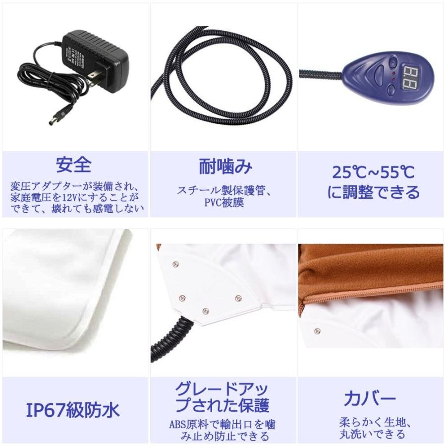 Dopet ペット用ホットカーペット ポカポカ 猫 犬マット ヒーターマット 防寒 犬 猫 中小型 小動物対応 あったか ヒーター ホット Apaproduction Fr