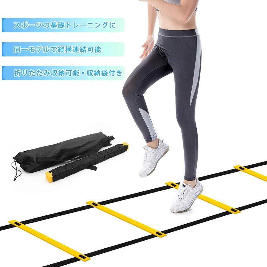 Alsky ラダー トレーニング スポーツ アジリティ トレーニングラダー 6m プレート12枚 収納袋付き スピードラダー Apaproduction Fr