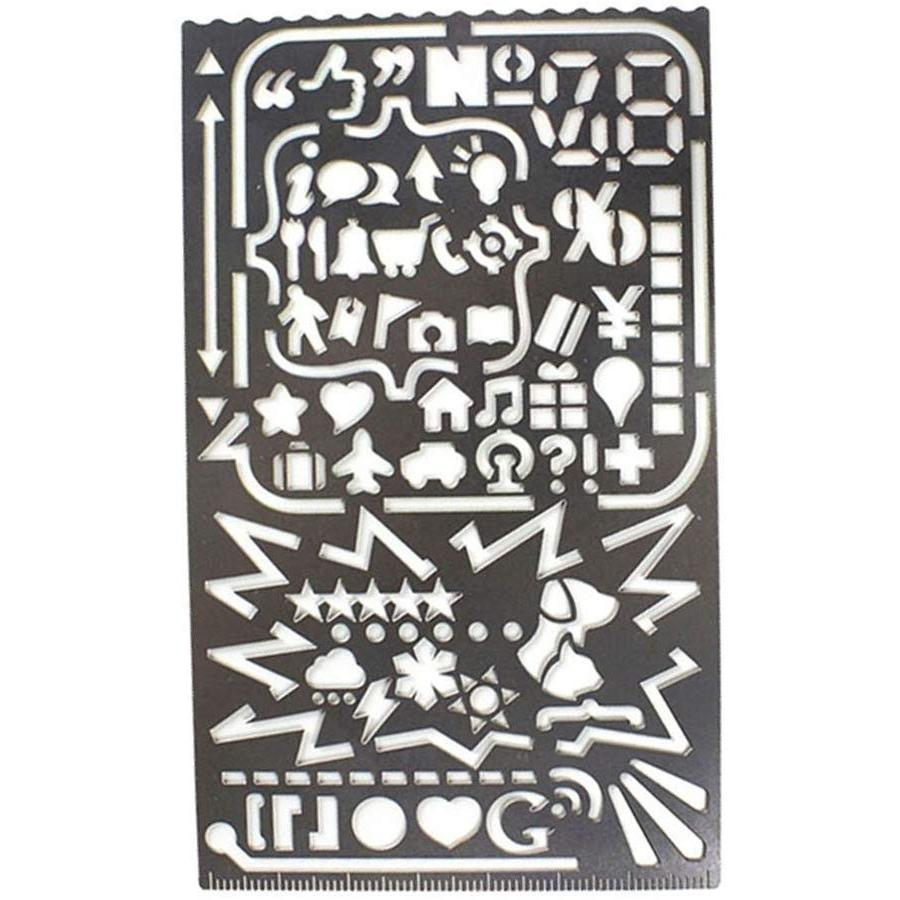 Umora テンプレート 定規 ステンレス製 アルファベット 全数字 面白い デザイン 手帳用 Rabbit Sakura 通販 Yahoo ショッピング