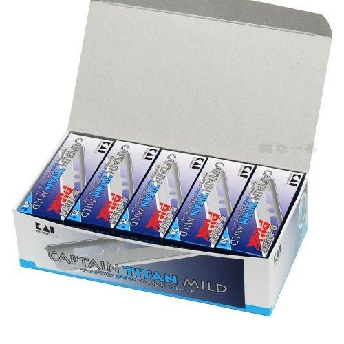 新品即決 貝印カミソリ 業務用 カイキャプテン チタンマイルドブレード 枚 10個 信頼 Pacifutar Hu